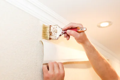 Pose de papier peint à Sablonceaux — revêtements muraux et toiles de verre